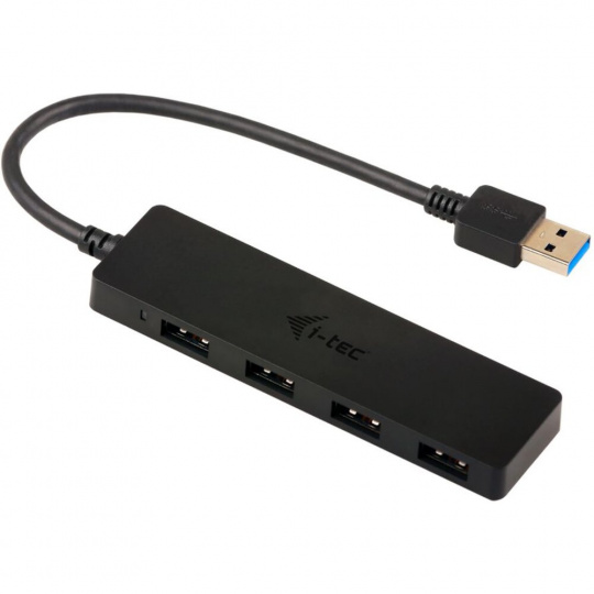i-tec USB 3.0 SLIM HUB 4 Port passive černý