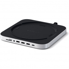 Satechi Aluminium Type-C Stand and Hub pro Mac mini stříbrný Satechi Aluminium Type-C Stand and Hub pro Mac mini stříbrný