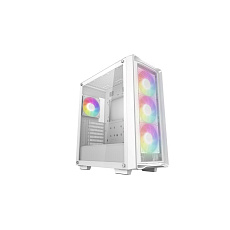 DEEPCOOL Case CC560 MESH V2 WH, ATX, ARGB, Průhledná bočnice, 4x120mm Fan, bílá