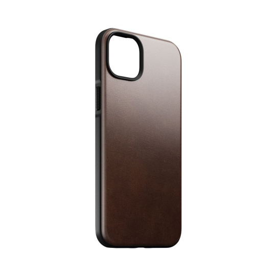 Nomad Modern Leather MagSafe Case iPhone 14 Plus tmavě hnědá