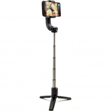 FIXED Snap Action selfie tripod se stabilizatorem a dalkovým ovládáním černý FIXED Snap Action selfie tripod se stabilizatorem a dalkovým ovládáním černý