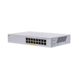Cisco switch CBS110-16PP, 16xGbE RJ45, fanless, PoE, 64W