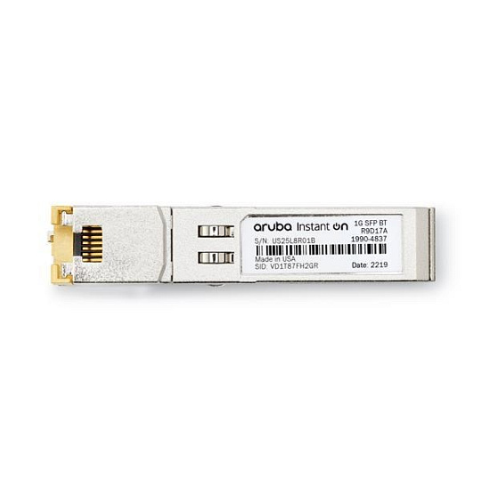 HPE Networking Instant On 1G SFP RJ45 100m Cat5e Transceiver 1830 1930 1960