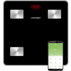 Concept VO4001 Osobní váha diagnostická 180 kg PERFECT HEALTH, černá