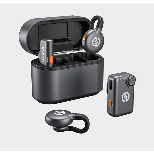 Hollyland LARK M2S Mini Combo  Wireless Lavalier Microphone Mini Combo (Space Gray)