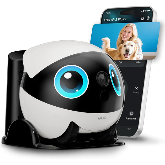 BAZAR - Enabot EBO Air2 Plus - Robotický AI společník s 3K kamerou - Poškozený obal (Komplet)