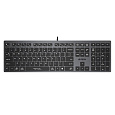 A4tech Klávesnice FX50, kancelářská nízkoprofilová klávesnice, CZ, šedá