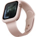 UNIQ Lino silikonové pouzdro Apple Watch Series 4/5/6/SE (44mm) světle růžové