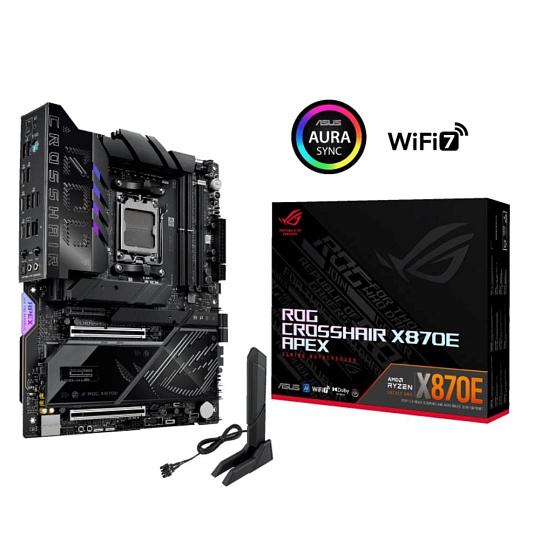 ASUS MB Sc AM5 ROG CROSSHAIR X870E APEX, AMD X870, 2xDDR5, 2xUSB4, WiFi ASUS MB Sc AM5 ROG CROSSHAIR X870E APEX, AMD X870, 2xDDR5, 2xUSB4, WiFi