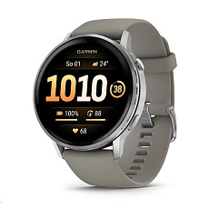 Garmin Venu® 4 - 45 mm Silver / Silver Gray silikonový řemínek Garmin Venu® 4 - 45 mm Silver / Silver Gray silikonový řemínek