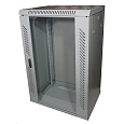 BAZAR - LEXI-Net 19" nástěnný rozvaděč 18U 600x600, nosnost 60 kg, skleněné dveře, svařovaný, šedý - poškozený obal