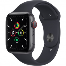 Apple Watch SE Cellular 44mm vesmírně šedé s černým sportovním řemínkem Apple Watch SE Cellular 44mm vesmírně šedé s černým sportovním řemínkem