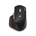 ACER bezdrátová myš Easy Fit Mouse,ergonomická,4000dpi,6 tlačítek,RGB,10m dosah,USB-C,BT,Black