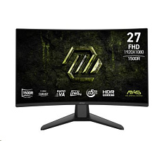 MSI LCD MAG 274CF X24, 27", 1920x1080, Rapid VA, 0,5 ms, VESA 100x100, Black