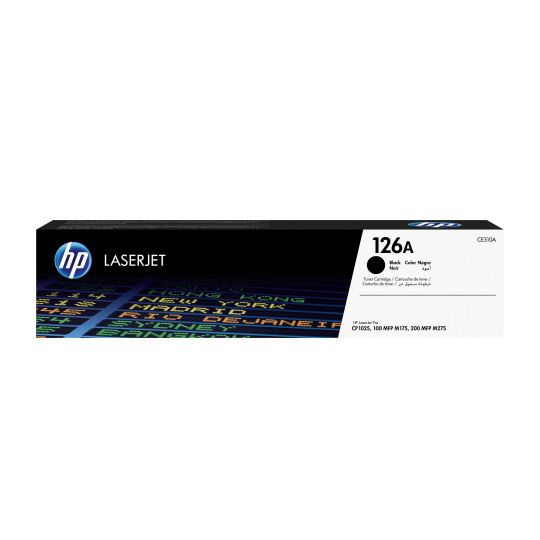 HP 126A Black LJ Toner Cart, CE310A (1,200 pages)