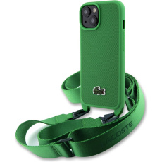 Lacoste Iconic Petit Pique Crossbody Woven Logo kryt iPhone 15 zelený