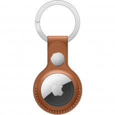 Apple AirTag kožená klíčenka sedlově hnědá