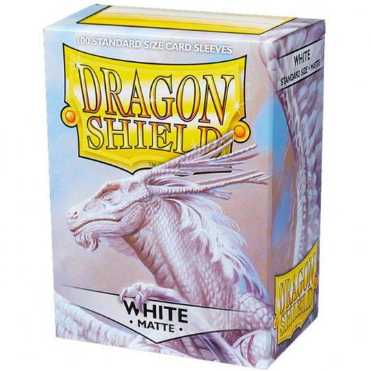 Dragon Shield Standard Sleeves - Matte White (100 sleevů)