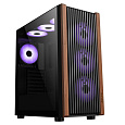 1stCOOL skříň G6 Noble, Mid Tower, ATX, AU, Průhledná Bočnice, 4x 120mm ARGB Fan, Černá