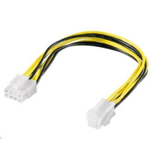 PREMIUMCORD Redukce napájení 8 pin/Female zdroj na P4 4pin/Male PREMIUMCORD Redukce napájení 8 pin/Female zdroj na P4 4pin/Male