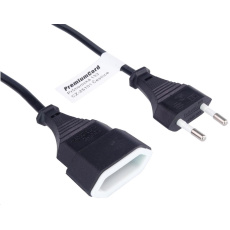 PREMIUMCORD Kabel síťový 230V, prodlužovací dvojvidlice, 5m PREMIUMCORD Kabel síťový 230V, prodlužovací dvojvidlice, 5m