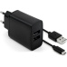 FIXED síťový adaptér Smart Rapid Charge 15 W 2xUSB s kabelem USB/microUSB černý