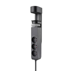 Solight 3z + USB A+C přenosné stolní zásuvky, 2m, černá, USB rychlonabíječka 20W PD Solight 3z + USB A+C přenosné stolní zásuvky, 2m, černá, USB rychlonabíječka 20W PD
