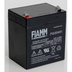 Baterie - Fiamm FG20451 (12V/4,5Ah - Faston 187), životnost 5let Baterie - Fiamm FG20451 (12V/4,5Ah - Faston 187), životnost 5let
