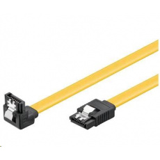 PREMIUMCORD Kabel SATA 3.0 datový 50cm lomený 90°, kovové západky PREMIUMCORD Kabel SATA 3.0 datový 50cm lomený 90°, kovové západky