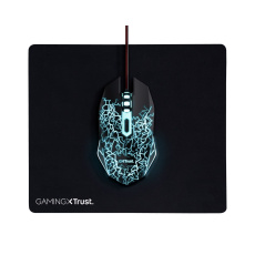 TRUST myš s podložkou BASICS GAMING MOUSE & MOUSE PAD