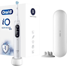 Oral-B iO Series 6 elektrický zubní kartáček, 5 režimů, časovač, tlakový senzor, mobilní aplikace, bílá Oral-B iO Series 6 elektrický zubní kartáček, 5 režimů, časovač, tlakový senzor, mobilní aplikace, bílá