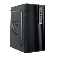 1stCOOL skříň STEP 6, micro tower, AU, USB 3.0, USB-C, CR, bez zdroje, černá
