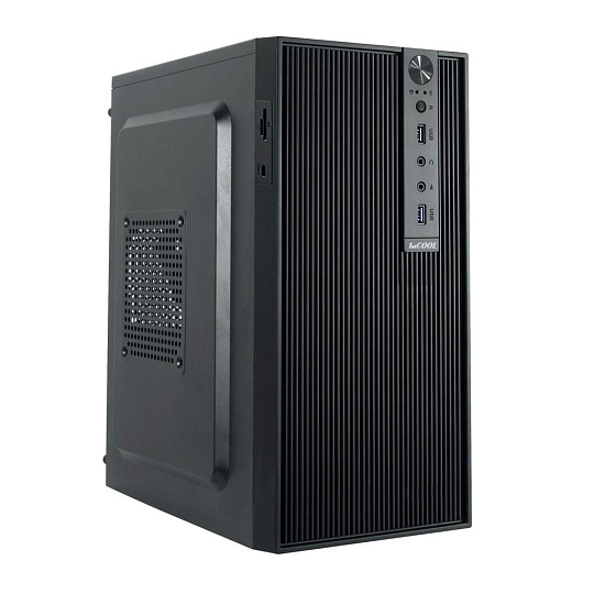 1stCOOL skříň STEP 6, micro tower, AU, USB 3.0, USB-C, CR, bez zdroje, černá
