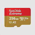 SanDisk micro SDXC karta 256GB Extreme (190 MB/s Class 10, UHS-I U3 V30) + adaptér