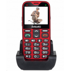 EVOLVEO EasyPhone XG, mobilní telefon pro seniory s nabíjecím stojánkem, červená EVOLVEO EasyPhone XG, mobilní telefon pro seniory s nabíjecím stojánkem, červená