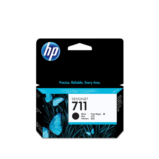 HP 711 Black DJ Ink Cart, 38 ml, CZ129A