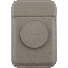 UNIQ FLIXA MagSafe stojánek s gripem a se sloty pro platební kartu šedý