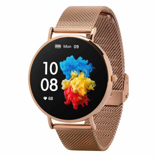 Smartwatch Garett Verona zlatá, ocel