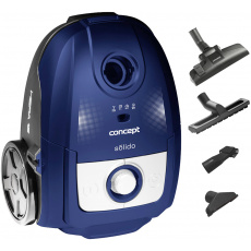 Concept VP8076 Sáčkový vysavač 700 W Solido modrý Concept VP8076 Sáčkový vysavač 700 W Solido modrý