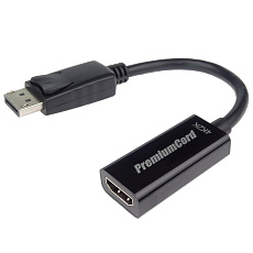 PremiumCord adaptér DisplayPort - HDMI Male/Female, support 3D, 4K*2K@60Hz PremiumCord adaptér DisplayPort - HDMI Male/Female, support 3D, 4K*2K@60Hz
