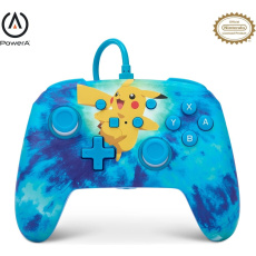 PowerA Enhanced drátový herní ovladač - Tie Dye Pikachu (Switch)