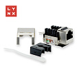 LYNX keystone STP Cat5e, 90 stp., stříbrný