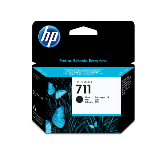 HP 711 Black DJ Ink Cart, 80 ml, CZ133A