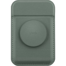 UNIQ FLIXA MagSafe stojánek s gripem a se sloty pro platební kartu zelený