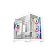 DEEPCOOL Case CG530 4F WH, ATX, Průhledná bočnice, 4x120mm ARGB, bílá