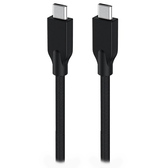 GENIUS nabíjecí kabel ACC-C2CC-3A, 100cm, USB-C na USB-C, 3A, PD60W, opletený, černý GENIUS nabíjecí kabel ACC-C2CC-3A, 100cm, USB-C na USB-C, 3A, PD60W, opletený, černý