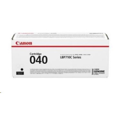 Canon TONER CRG-040BK černý pro i-SENSYS LBP710Cx, LBP712Cx, LBP7780Cx (6300 str.) Canon TONER CRG-040BK černý pro i-SENSYS LBP710Cx, LBP712Cx, LBP7780Cx (6300 str.)