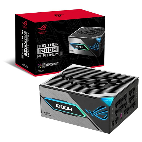 ASUS zdroj ROG Thor 1200W Platinum III, 135mm, 80Plus Platinum, ATX 3.1 ASUS zdroj ROG Thor 1200W Platinum III, 135mm, 80Plus Platinum, ATX 3.1