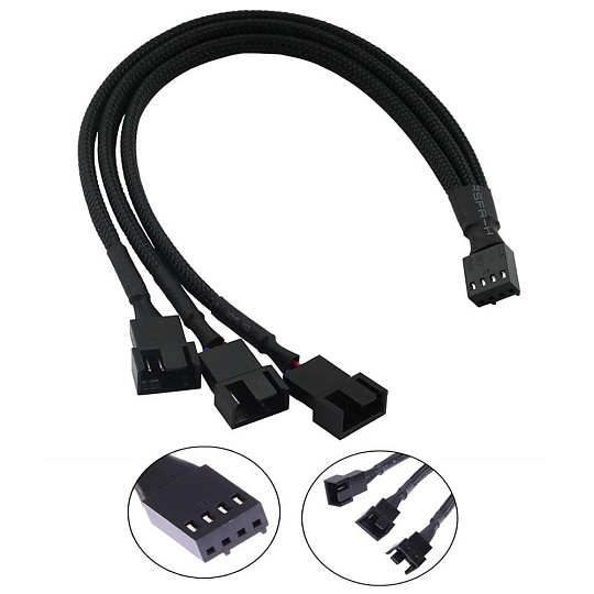 1stCOOL redukce pro ventilátory 1x 4pin PWM na 3x 4pin PWM 1stCOOL redukce pro ventilátory 1x 4pin PWM na 3x 4pin PWM