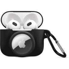 iWant AirPods 3.generace silikonové pouzdro s Airtag kapsou černé iWant AirPods 3.generace silikonové pouzdro s Airtag kapsou černé